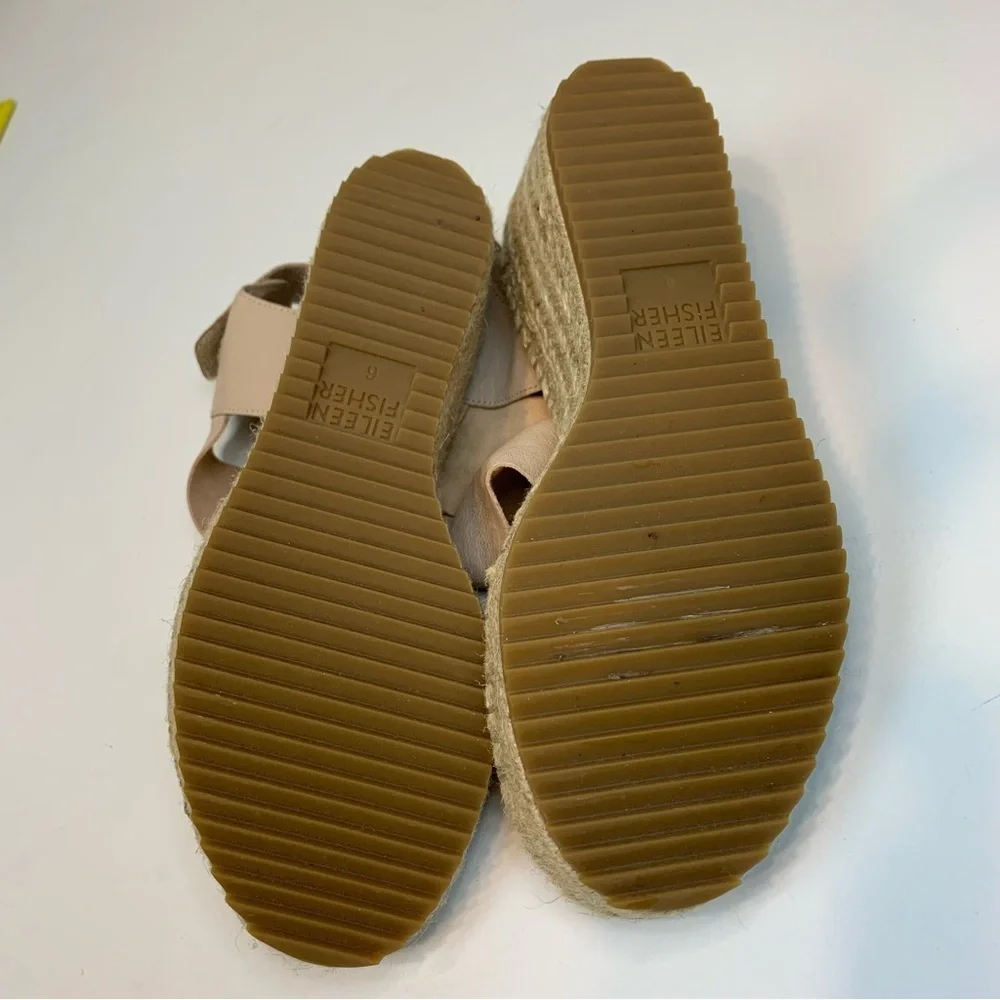 Eileen Fisher Willow 3 Nude Espadrilles - Sz 6